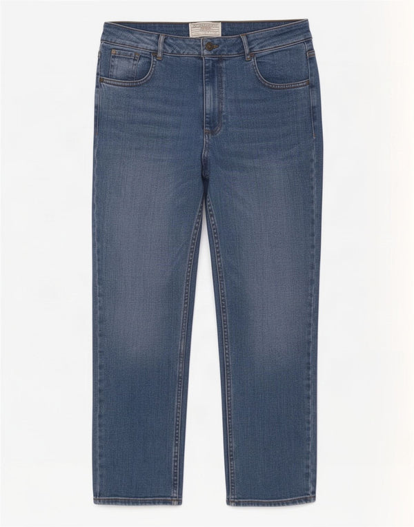 Jeans dritti da donna Fat Face UK 12 Medio W30 L27 Cotone blu
