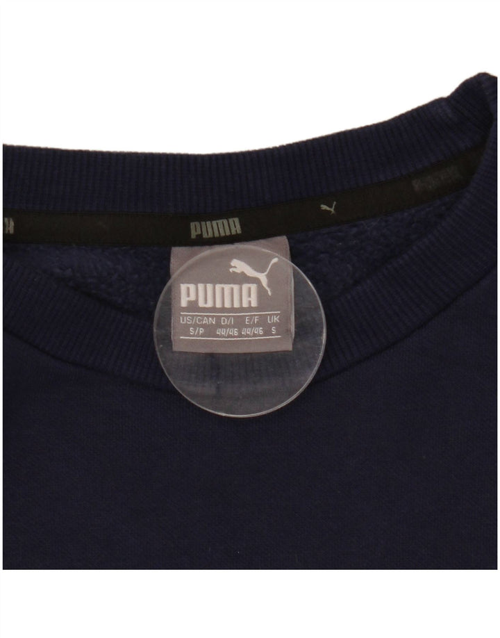 Felpa da uomo Puma Maglione piccolo blu navy