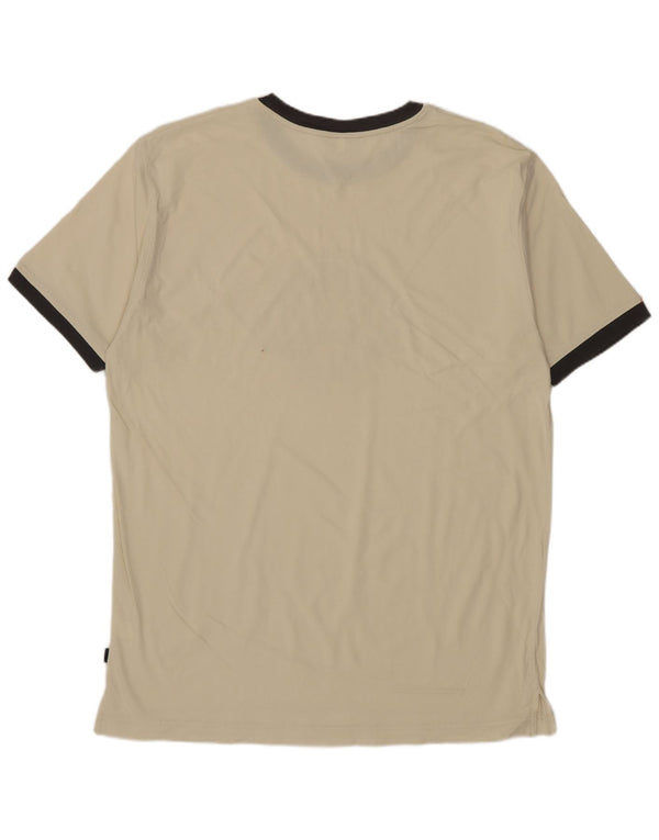 T-shirt grafica ASICS da uomo, taglia grande, in cotone beige