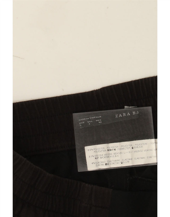Pantaloncini casual da donna Zara grandi W32 poliestere nero