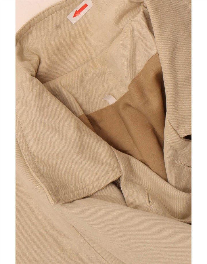 Cappotto doppiopetto vintage da donna UK 14 grande beige