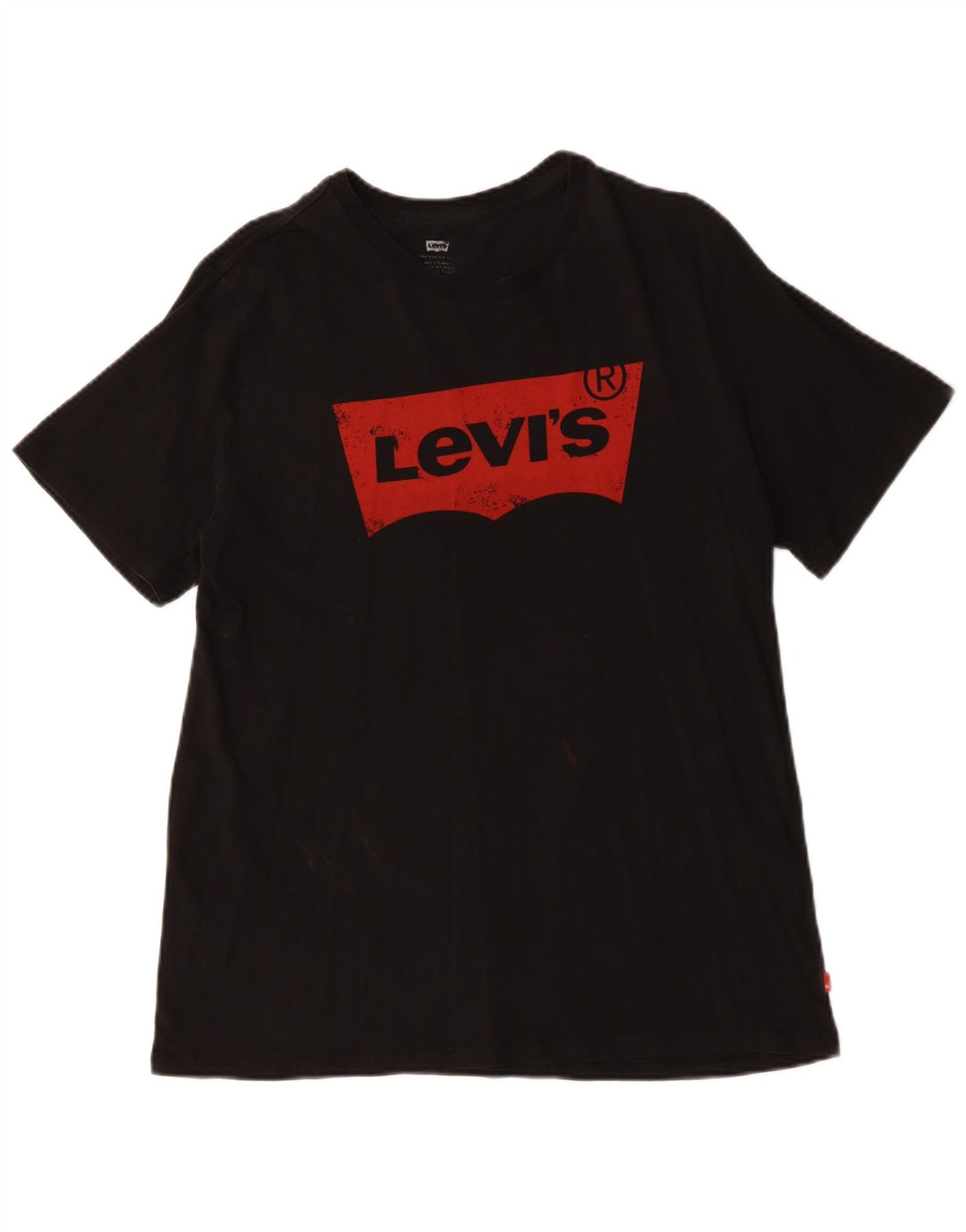 T-shirt grafica da uomo Levi's Top grande in cotone nero