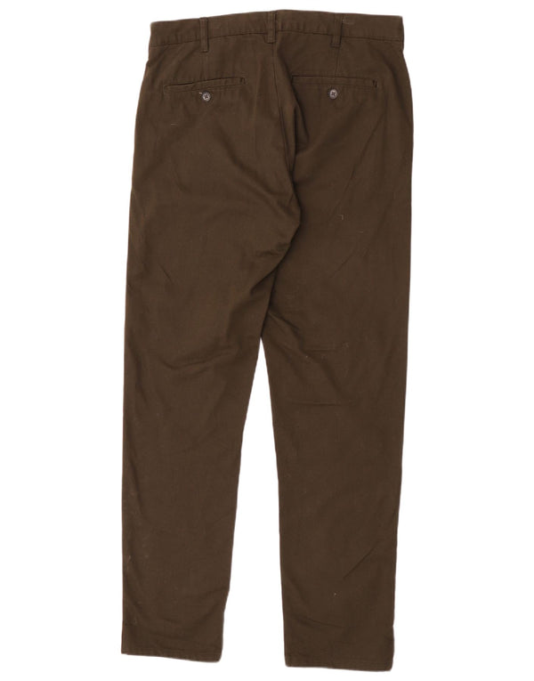 Pantaloni chino dritti affusolati da uomo Zara EU 40 medio W31 L32 kaki