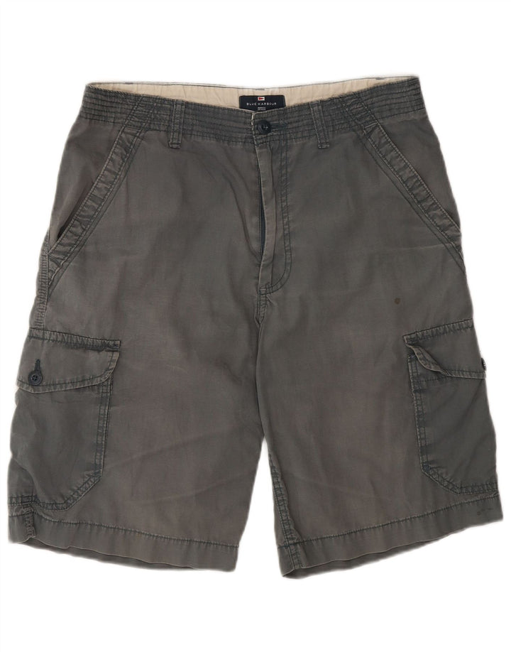 Pantaloncini cargo da uomo Marks & Spencer W32 cotone grigio medio
