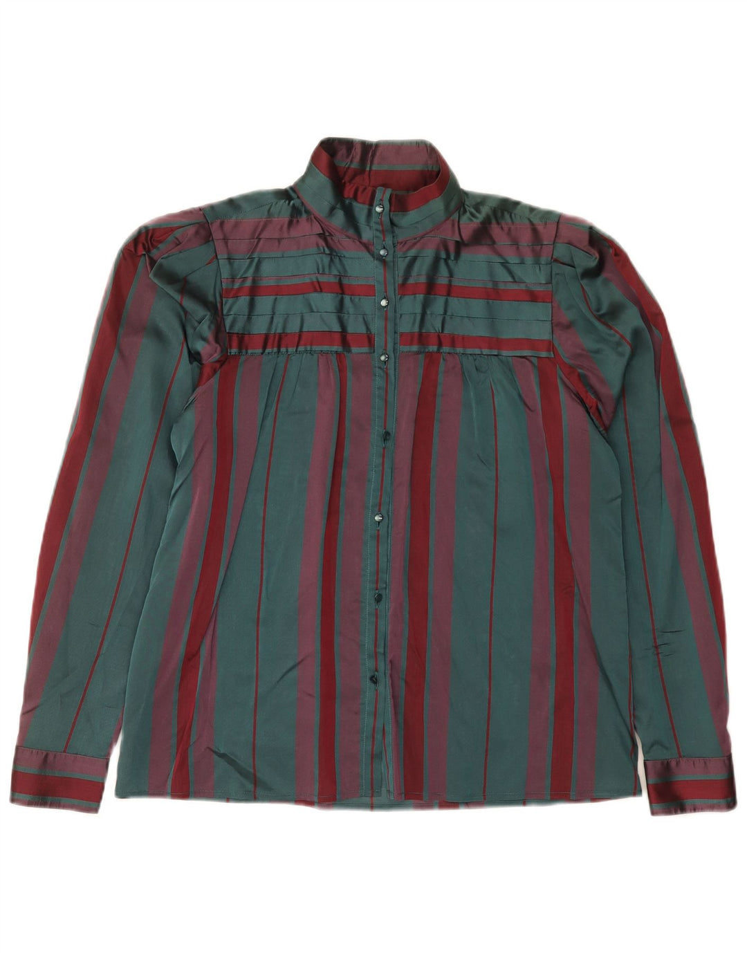 Camicetta Camicia da Donna Selene IT 46 Large Verde a Righe