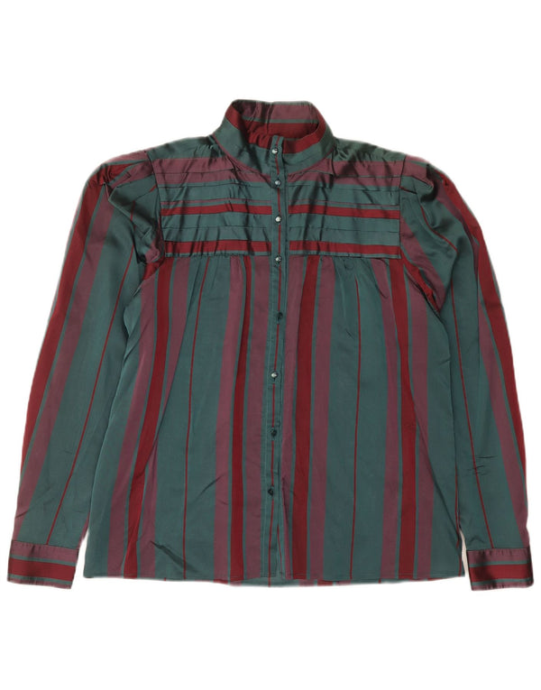 Camicetta Camicia da Donna Selene IT 46 Large Verde a Righe