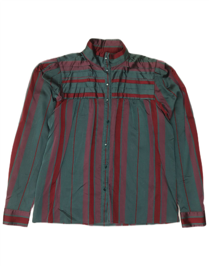 Camicetta Camicia da Donna Selene IT 46 Large Verde a Righe