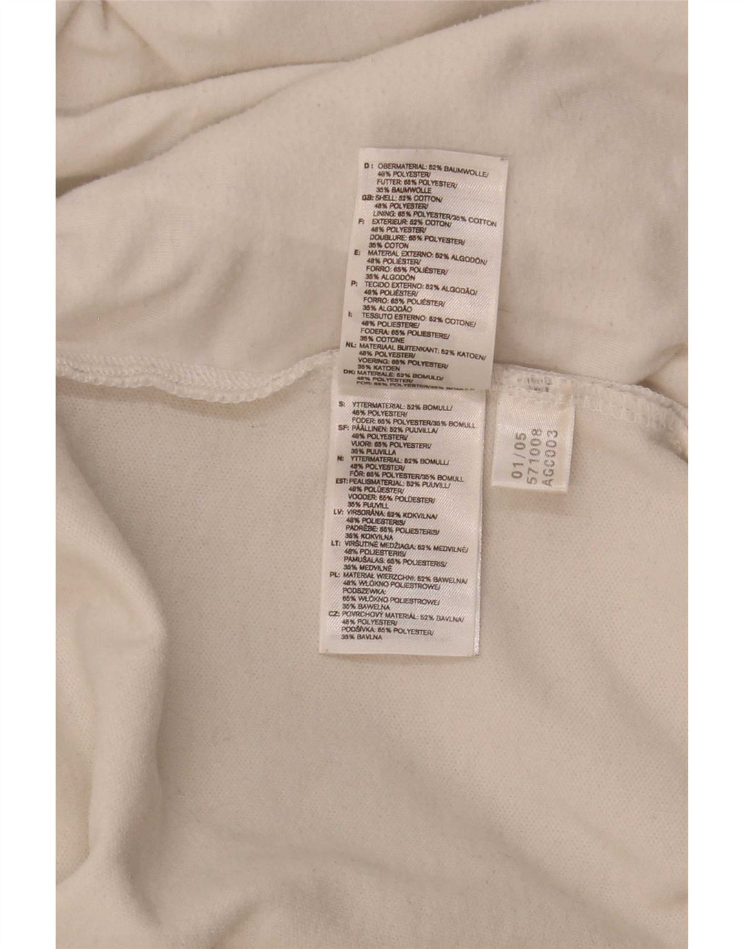Giacca da tuta grafica da donna Adidas UK 10 Small White Colourblock