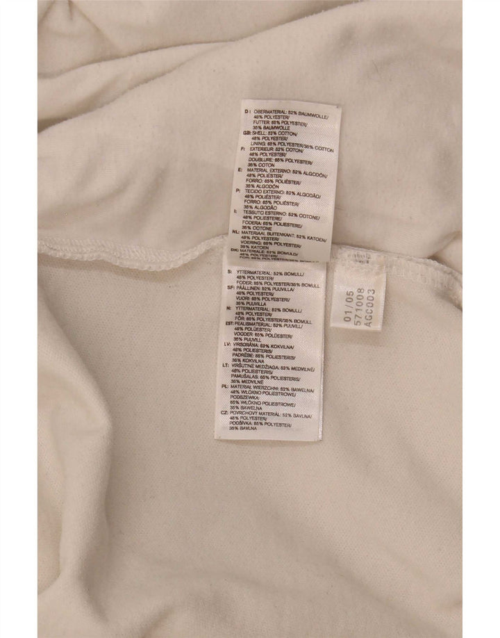 Giacca da tuta grafica da donna Adidas UK 10 Small White Colourblock