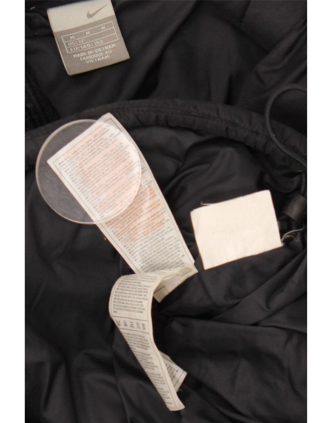 Giacca imbottita con cappuccio Nike da ragazzo 11-12 anni media nylon blu navy