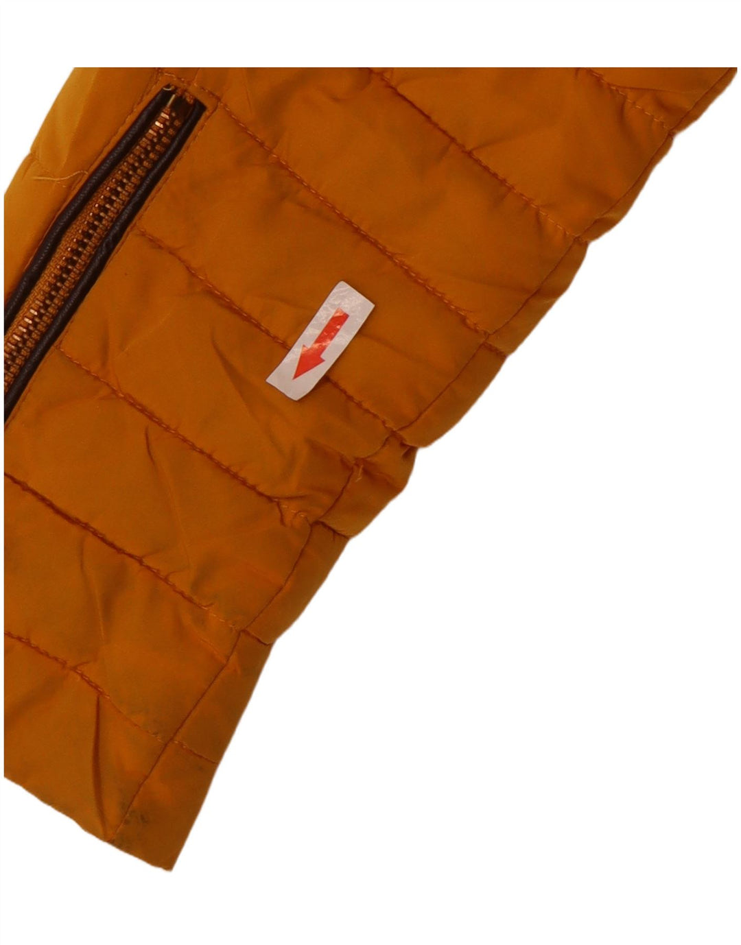Giacca imbottita corta da donna Zara UK 10 piccola gialla