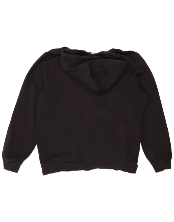 Maglione con cappuccio e zip da uomo NIKE grande in cotone nero