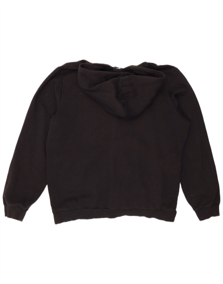 Maglione con cappuccio e zip da uomo NIKE grande in cotone nero