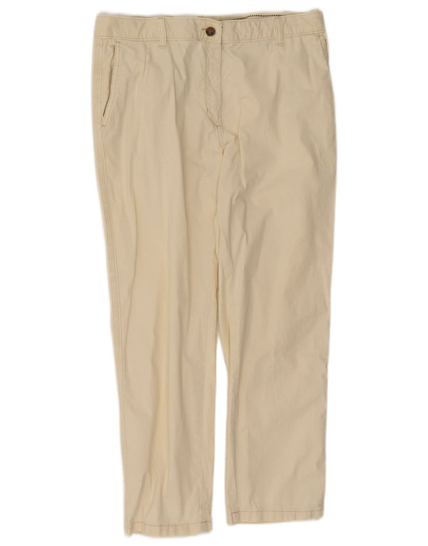 Pantaloni corti da donna Marks & Spencer UK 14 Large W32 L25 Bianco sporco