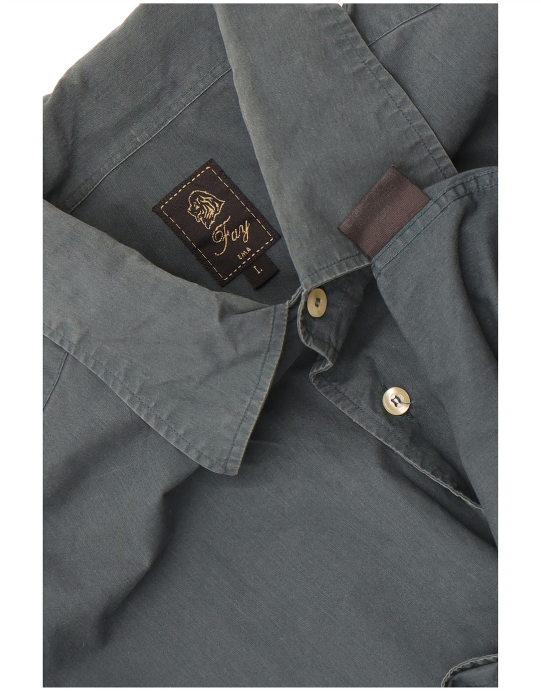 Camicia Fay Uomo Large Verde Cotone