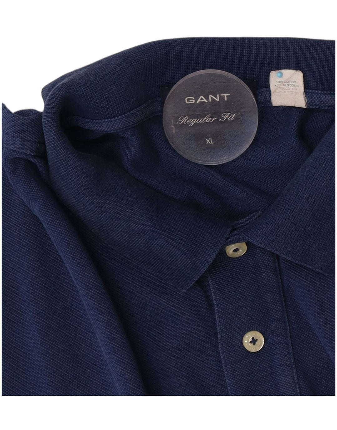Polo Gant da uomo vestibilità regolare XL in cotone blu navy