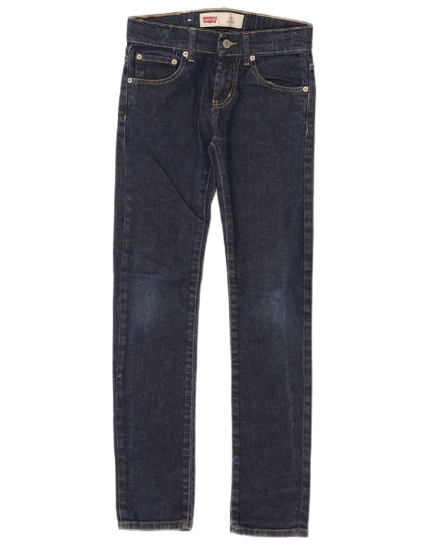Levi's Girls 510 Skinny Jeans 9-10 anni W23 L27 Blu Navy Cotone