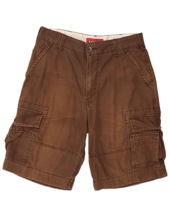 Pantaloncini cargo da uomo Levi's W32 in cotone marrone medio