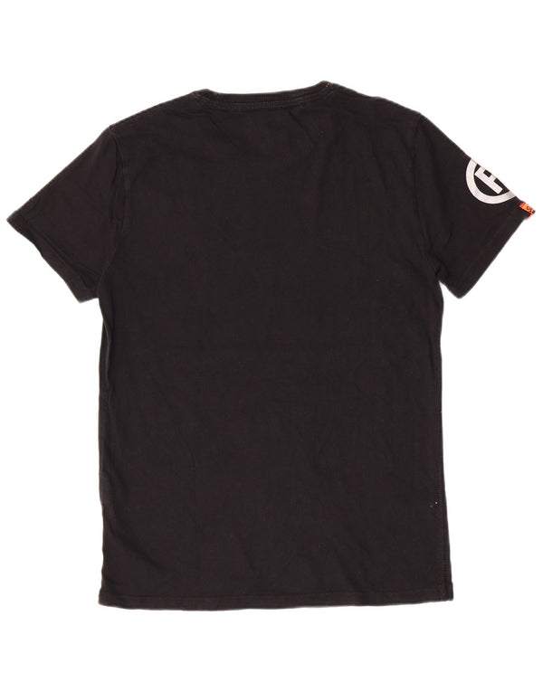 T-shirt grafica da uomo Superdry Top in cotone nero medio
