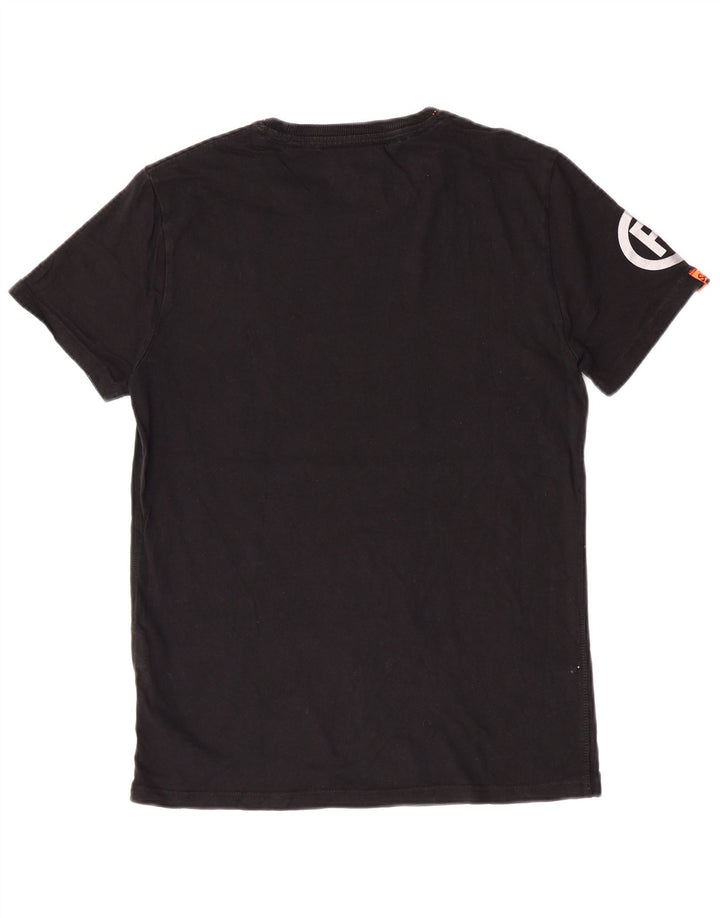 T-shirt grafica da uomo Superdry Top in cotone nero medio