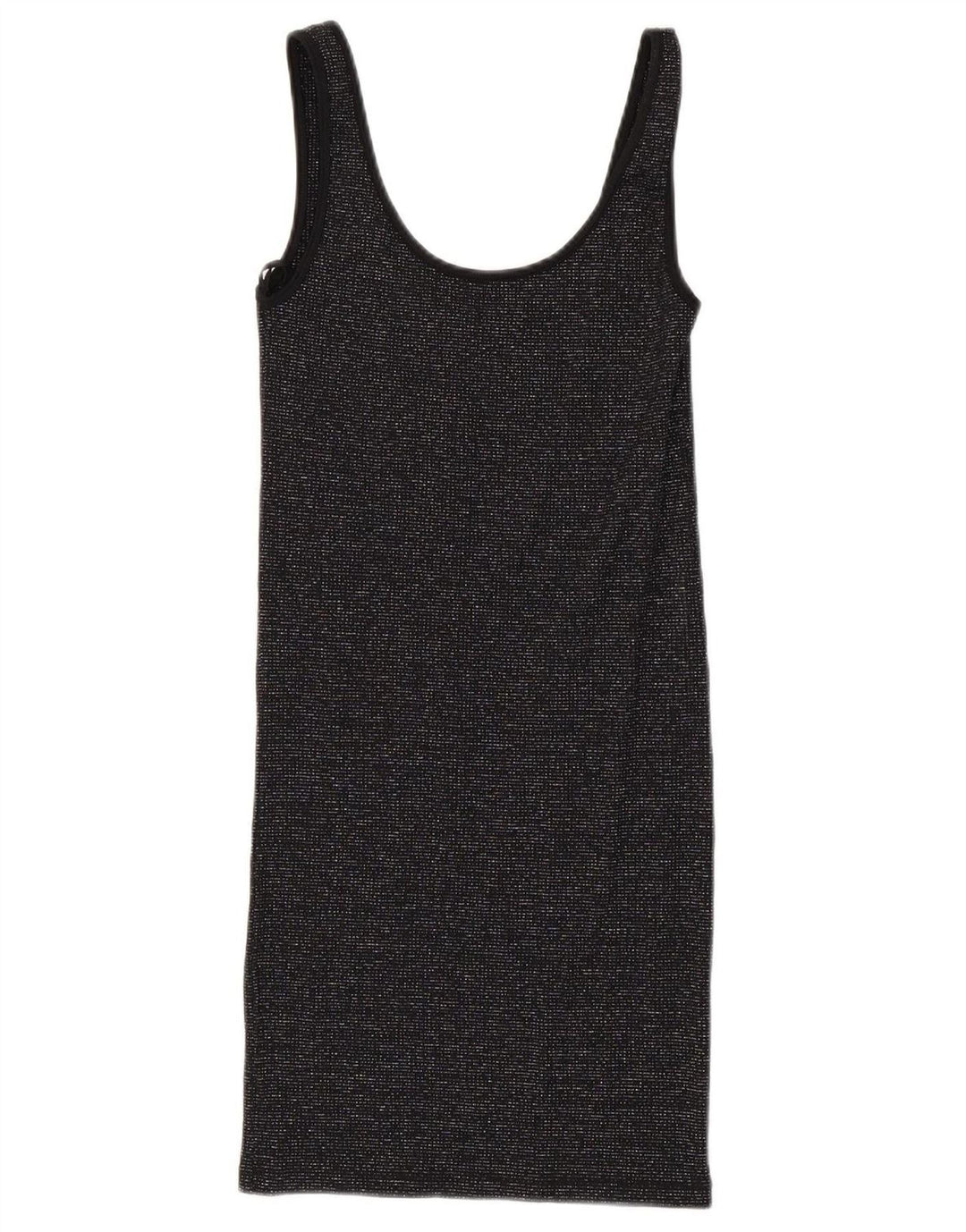 ZARA Womens Sleeveless Shift Dress UK 8 Small Black