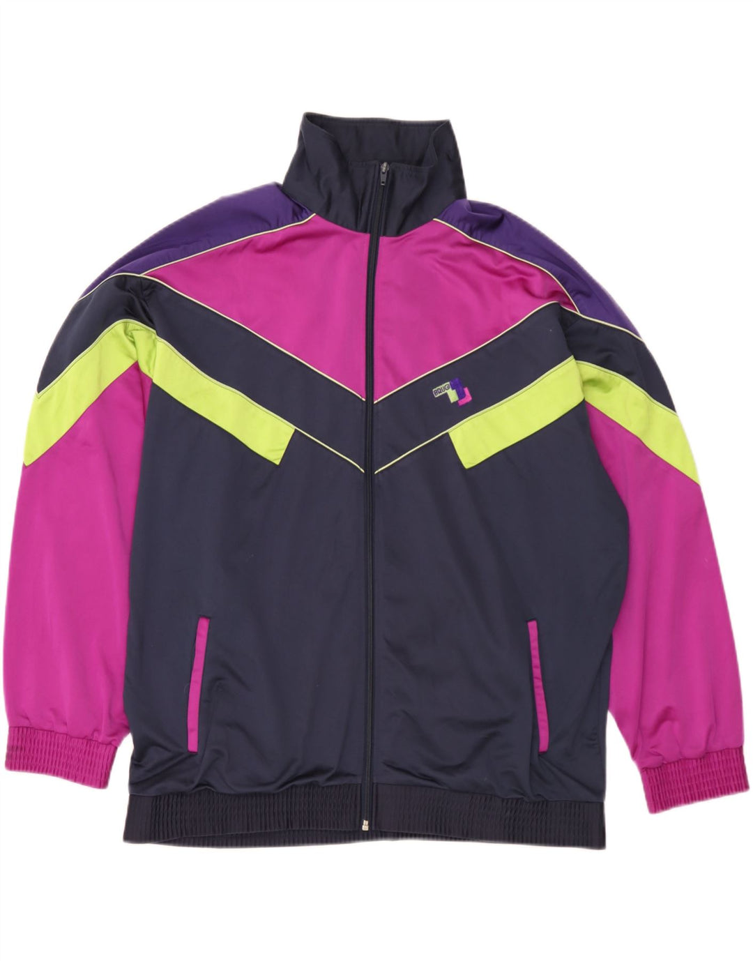 Giacca da ginnastica da uomo Brugi XL color block blu navy