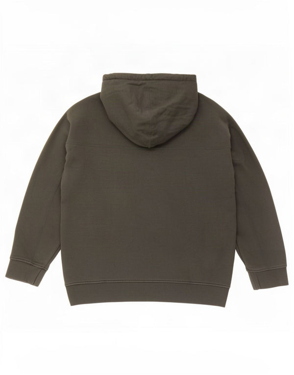 Felpa con cappuccio da uomo Adidas, cotone medio kaki
