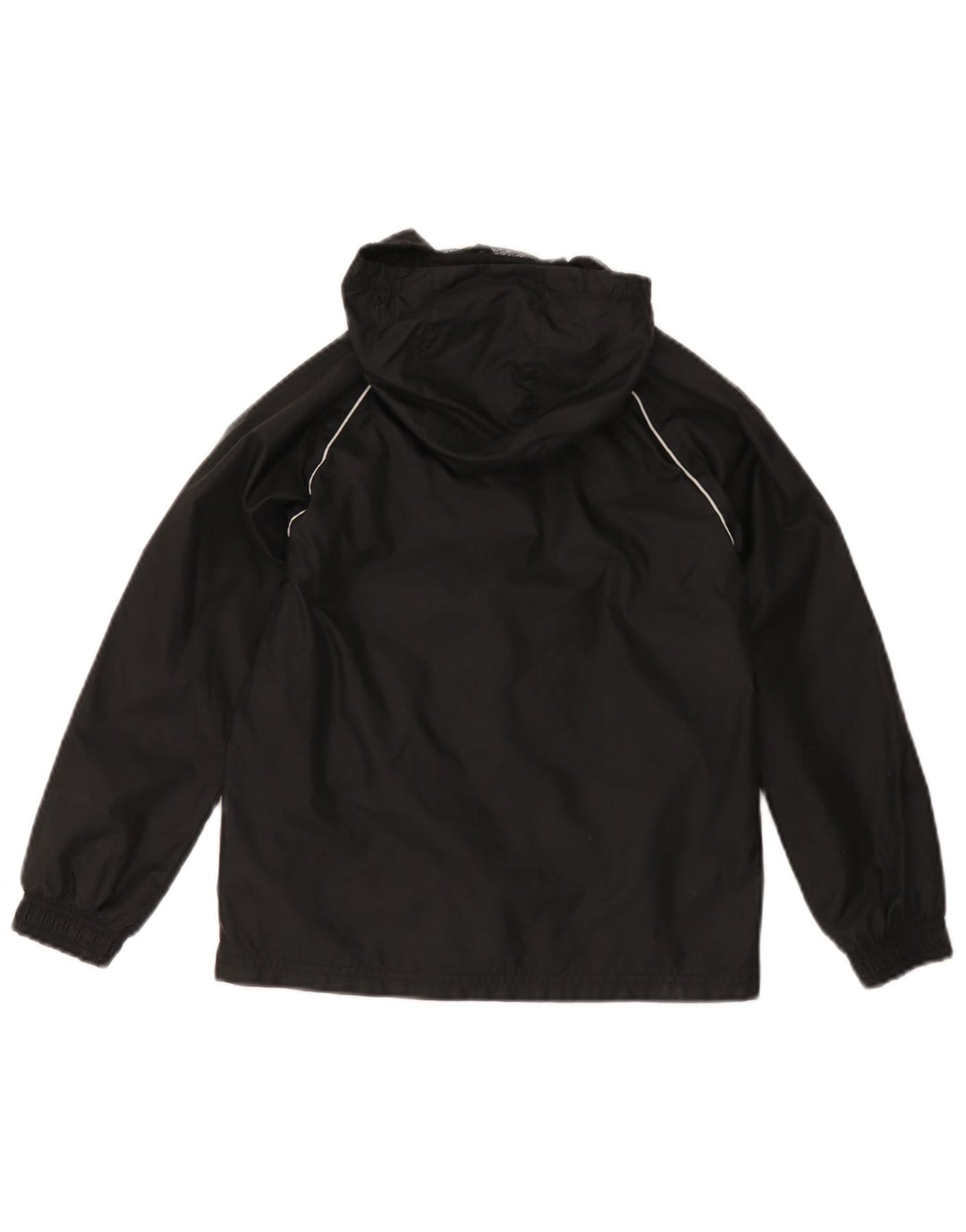 Giacca antipioggia con cappuccio Adidas da ragazzo 7-8 anni in poliestere nero