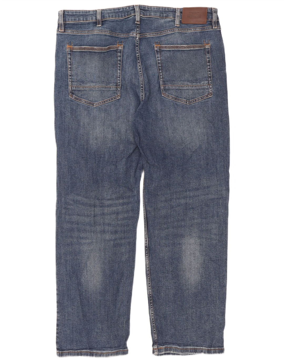 Jeans dritti da uomo Marks & Spencer SW38 L31 cotone blu
