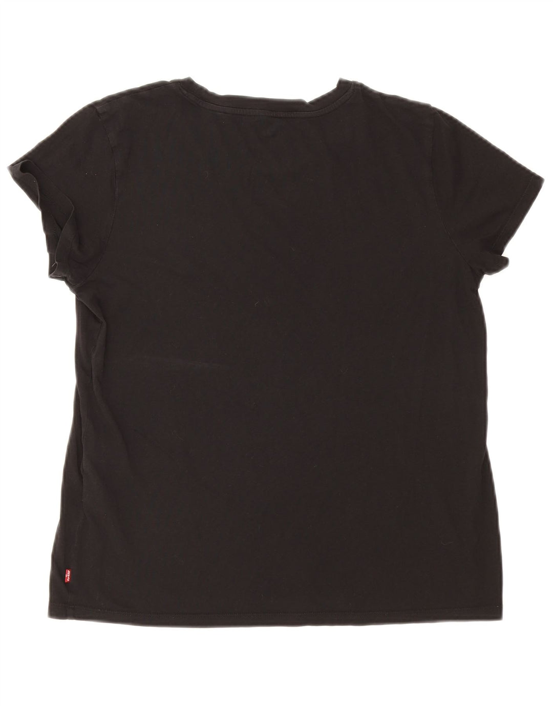 LEVI'S Womens Graphic T-Shirt Top UK 14 Medium Black Cotton