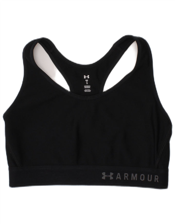 Reggiseno sportivo Under Armour da donna con grafica a compressione, medio, nero, sportivo