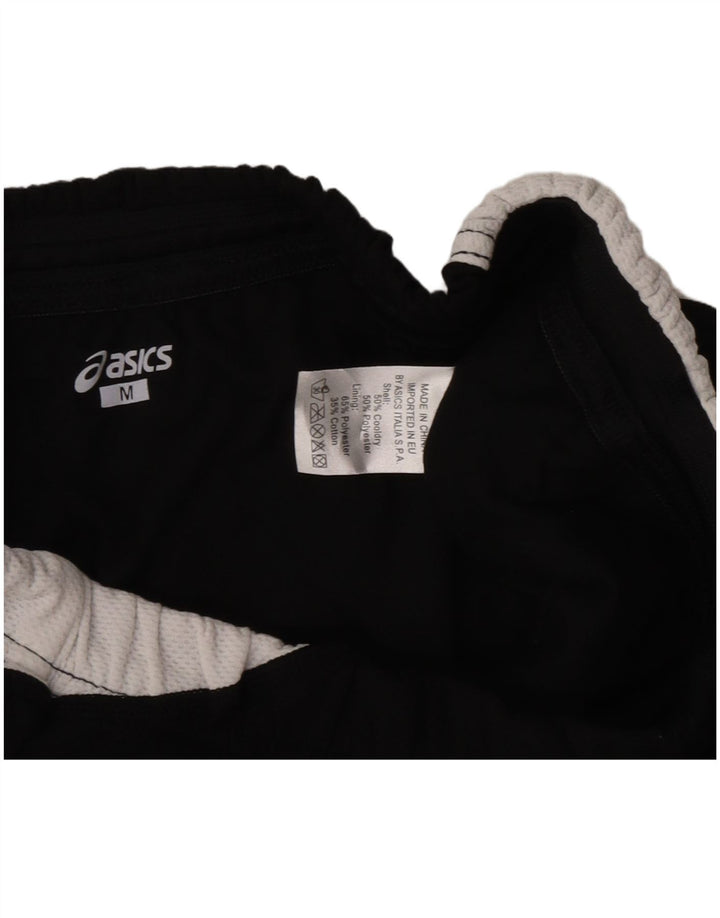 Asics Pantaloncini sportivi grafici da donna UK 12 Medium Nero Colourblock Poliestere