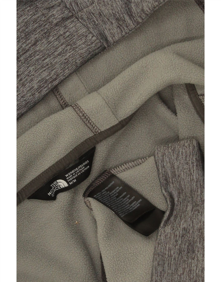 Felpa con cappuccio e zip da donna The North Face UK 12 Poliestere grigio medio