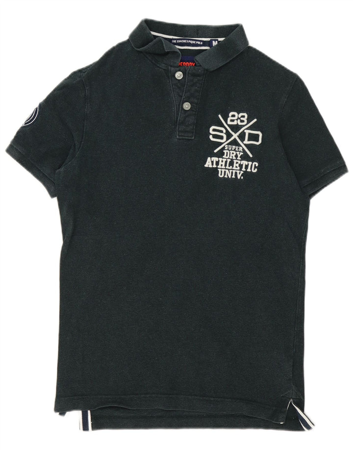 Polo grafica da uomo Superdry in cotone verde medio