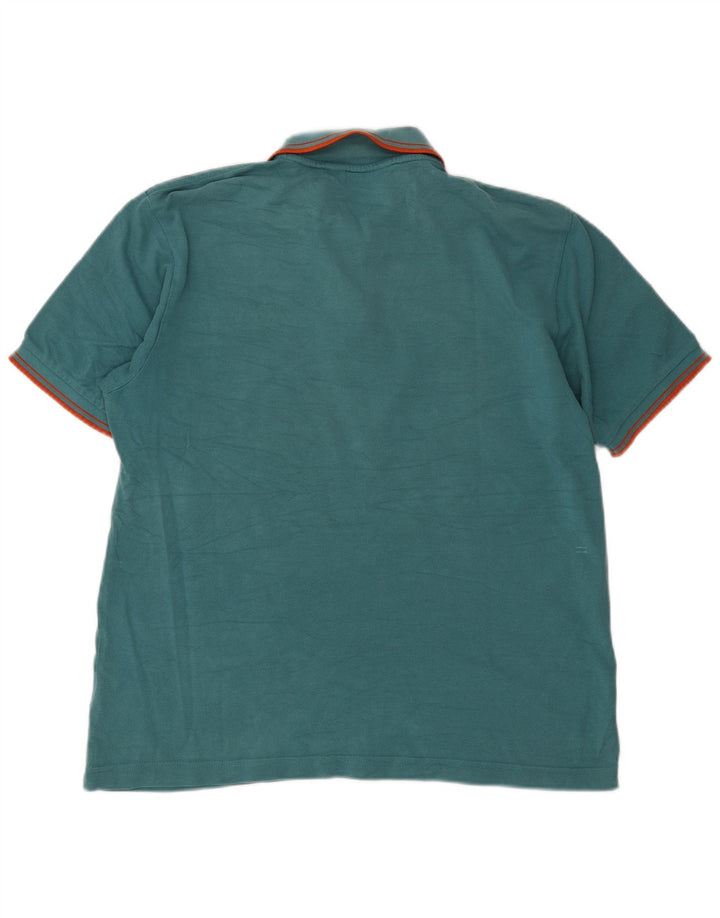 Polo Kappa Uomo Cotone Rigato Grande Verde