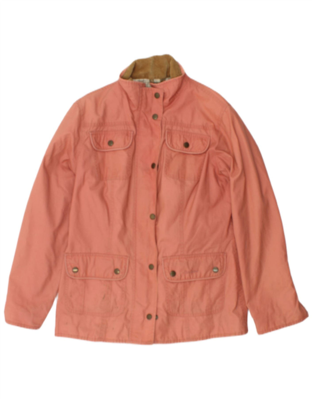 Giacca da donna in cotone cerato Barbour UK 12 rosa medio