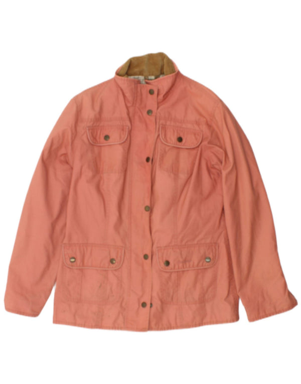 Giacca da donna in cotone cerato Barbour UK 12 rosa medio