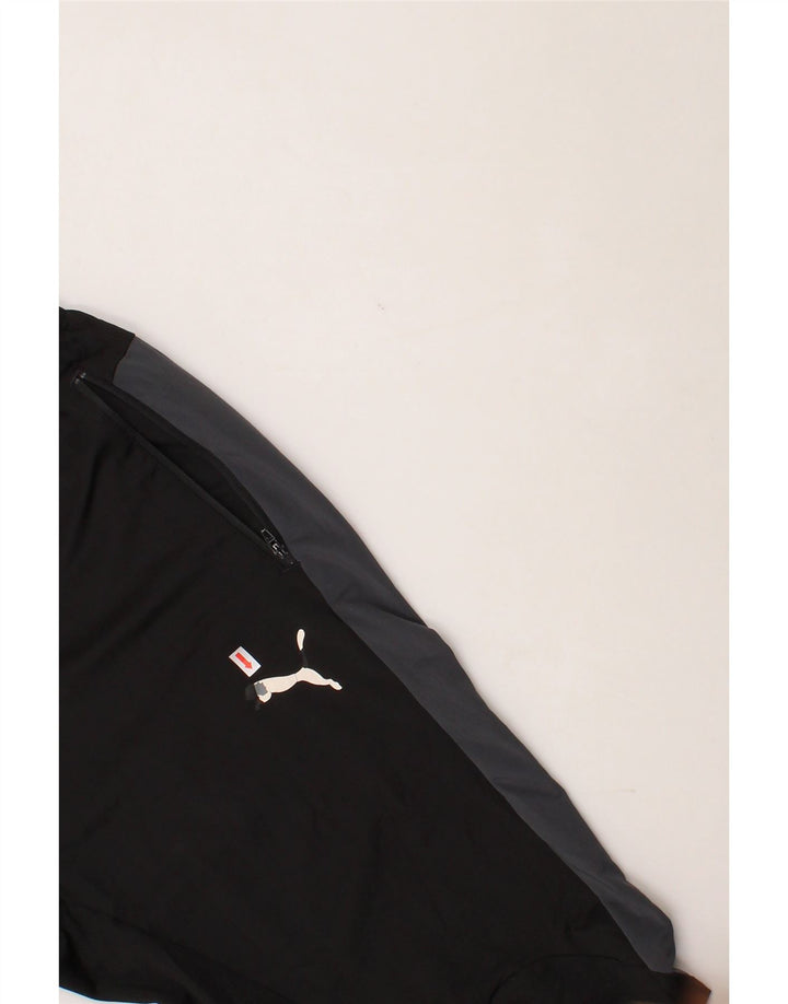 PUMA Mens Tracksuit Trousers Large  Black Colourblock Polyester Sports Vintage Puma and Second-Hand Puma from Messina Hembry 