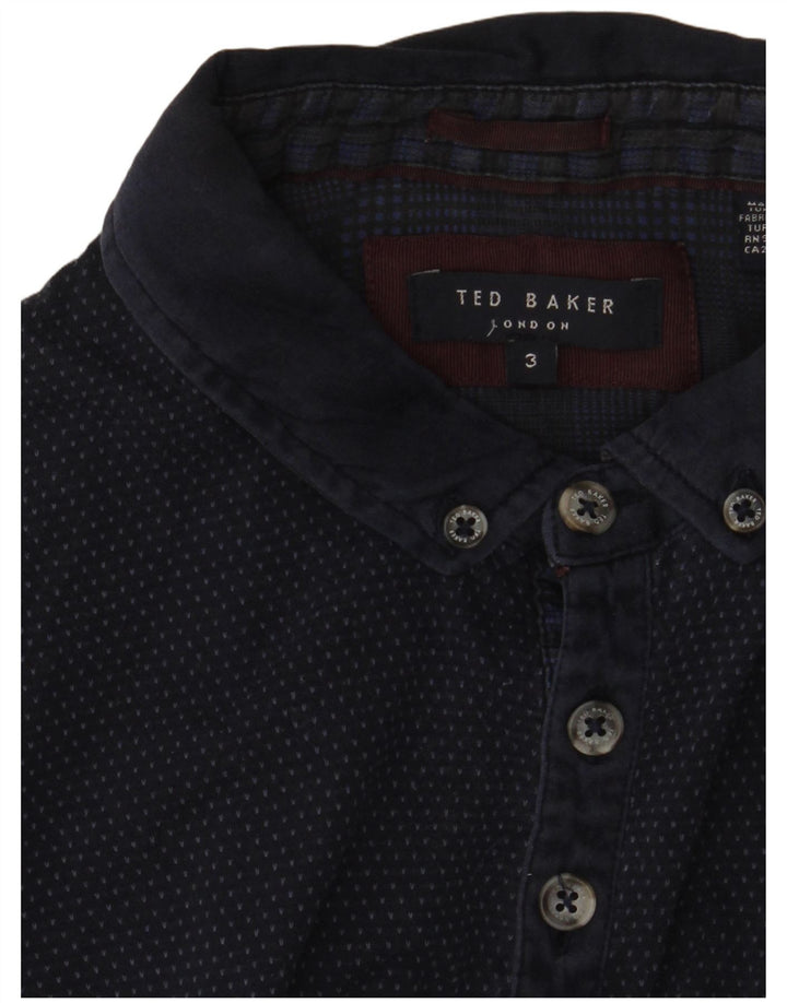 Polo da uomo Ted Baker taglia 3 media blu navy