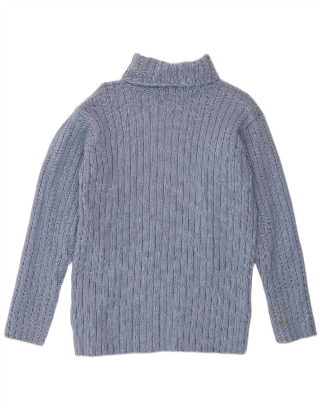 JIGSAW Maglione maglione a collo alto da donna UK 14 Lana blu medio