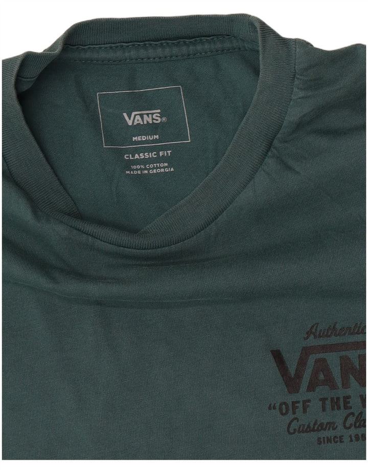 T-shirt grafica da uomo con vestibilità classica Vans, in cotone verde medio