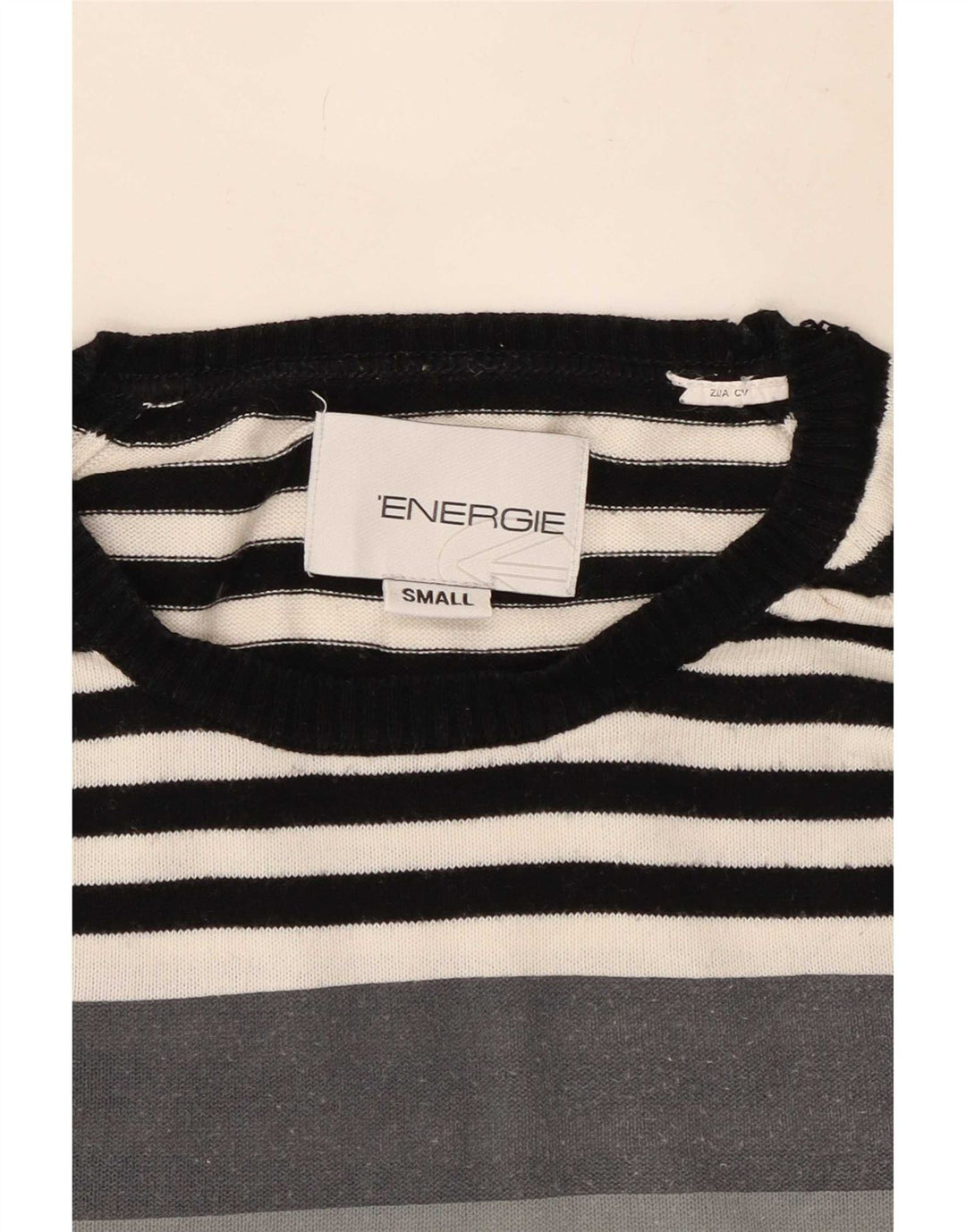 Maglione maglione girocollo da uomo Energie piccolo grigio a blocchi di colore