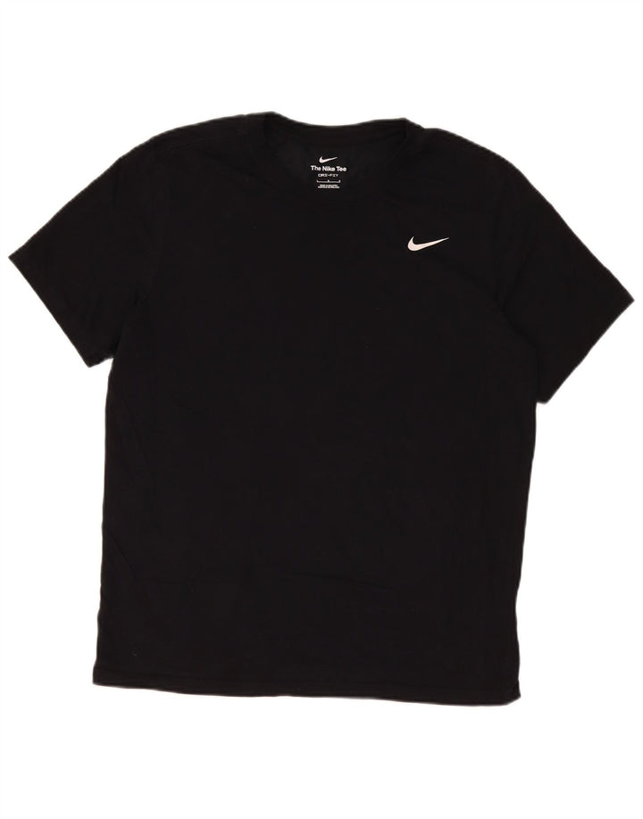 T-shirt Nike Dri Fit da uomo, taglia grande, in cotone nero