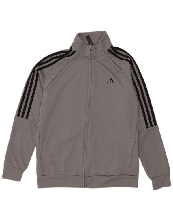 Giacca da tuta Adidas Aeroready da ragazzo 13-14 anni in poliestere grigio