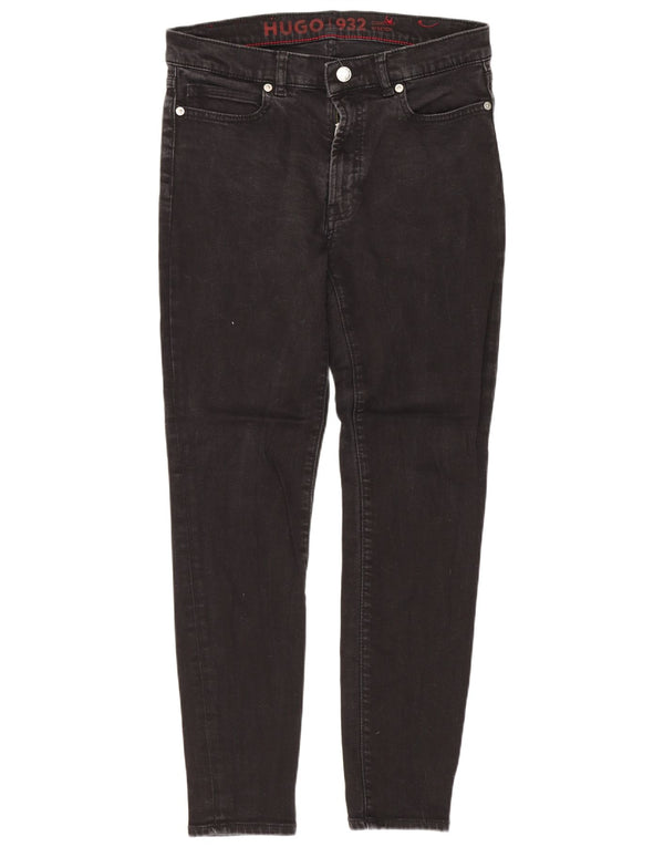 Jeans skinny da donna Hugo Boss W29 L26 cotone nero