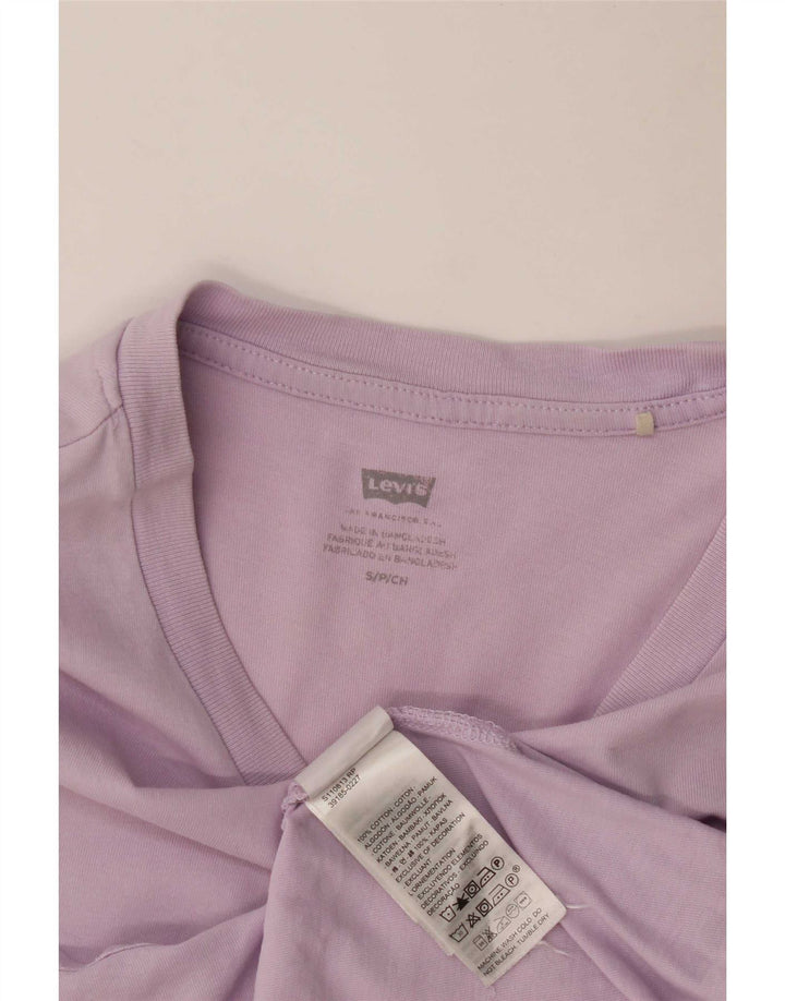 T-shirt da donna Levi's Top UK 10 piccola in cotone viola