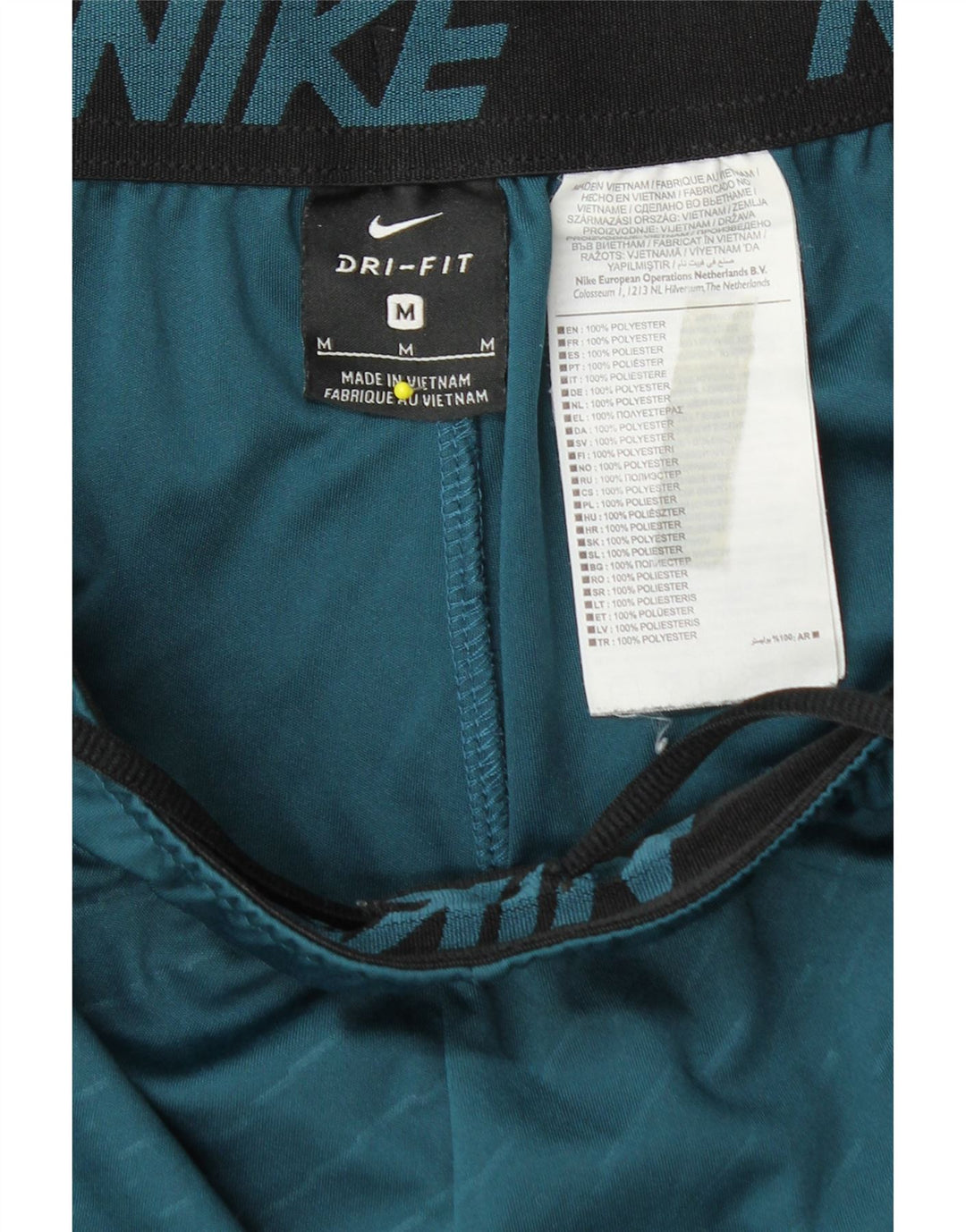 Pantaloncini sportivi Nike Dri Fit Graphic da uomo in poliestere a righe blu medio