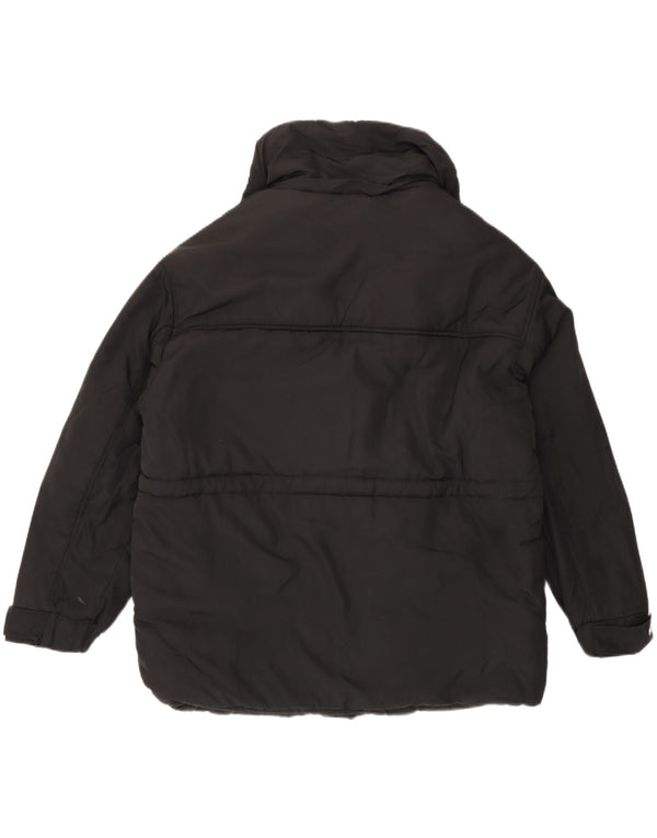 Giacca imbottita oversize in sherpa da donna Zara UK 14 poliestere nero medio