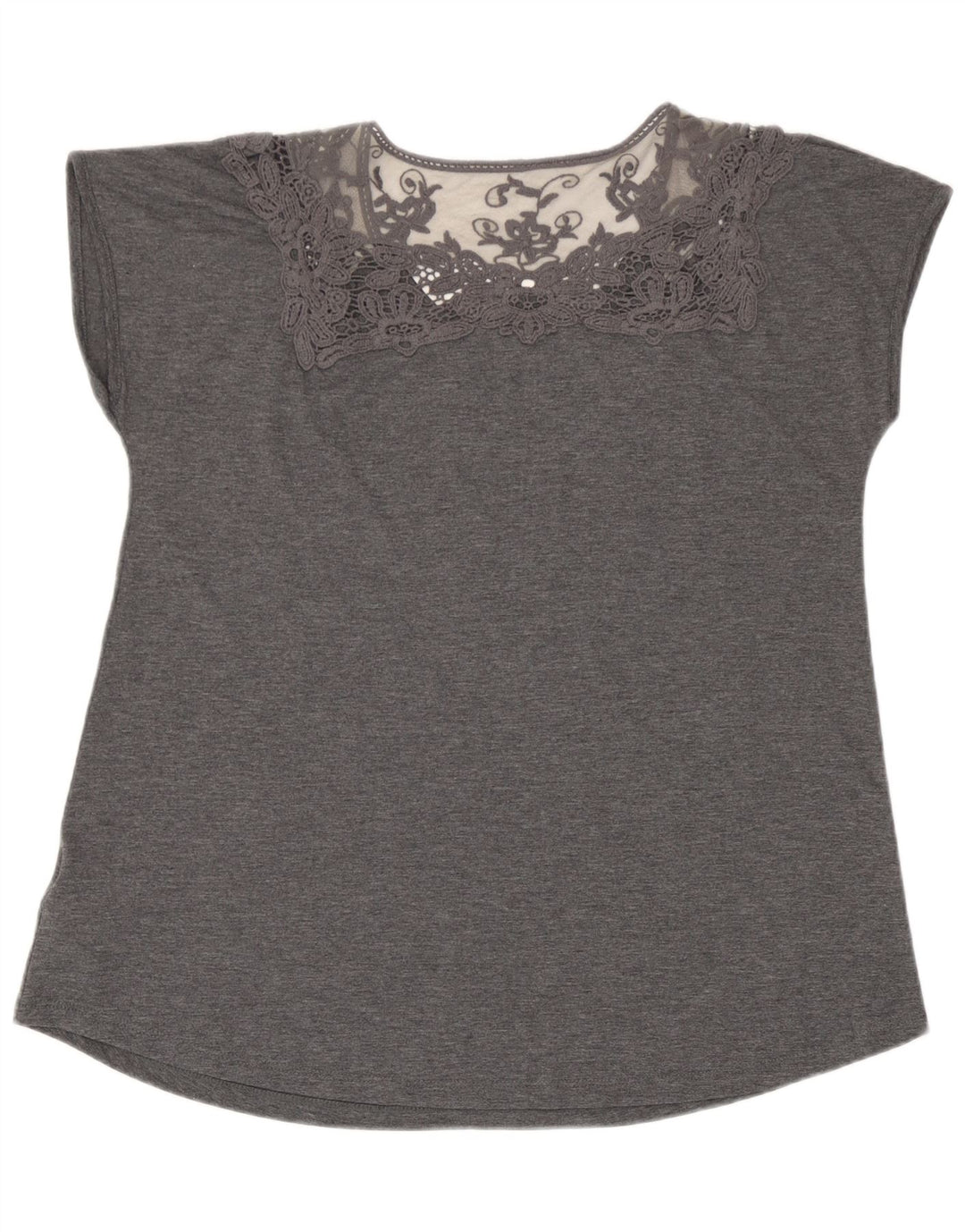 Camicetta da donna Marks & Spencer Top UK 14 Poliestere floreale grigio grande