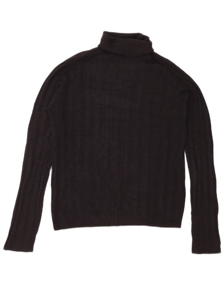 Maglione maglione collo alto da uomo Zara grande nero
